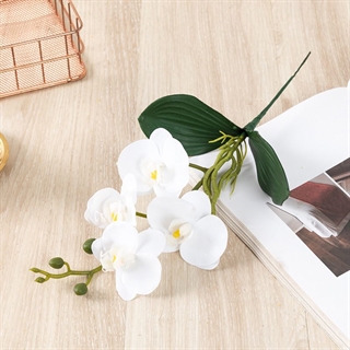 Kunstig orkide – Hvid - 1 stk